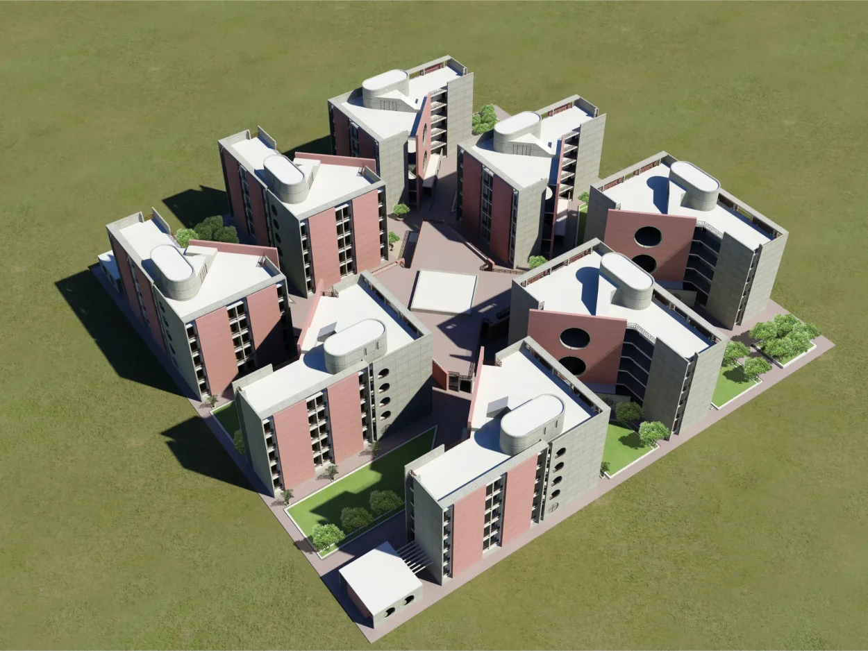 320 Room Hostel Complex for New Campus of IIMA